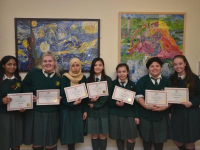 LCVP students of the Leaving Cert class of 2018