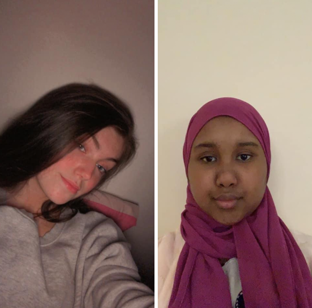 Erin Crowe and Aisha Hassan