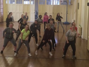 A 5th Year Zumba class