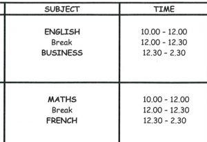 timetable image