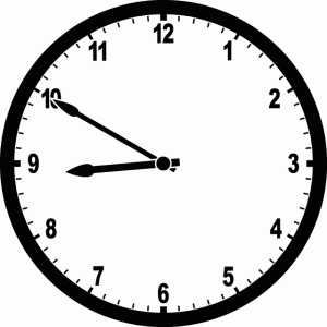 Clock set to 8:50