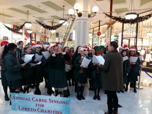 Our school choir performing at Christmas Time