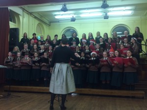 Loreto Crumlin Choir singing Christmas tunes