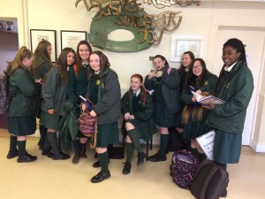 Transition Year students in our front hall.