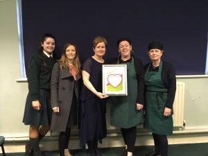 Presentation of the Irish heart Foundation's healthy heart Award.