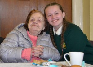 Sara jones with her grandmother