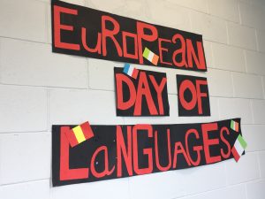 Banner highlighting European Day of Languages 2018