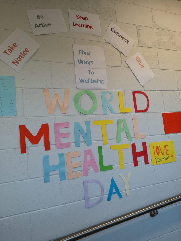 Colourful World Mental health Day Banner