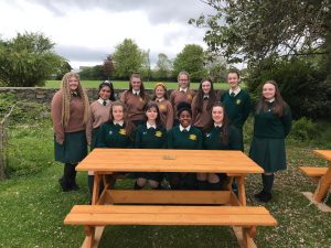 Student Council students whose idea it was to get new picnic tables for their student body.