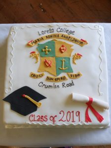 6th Year Graduation Cake courtesy of Glanmore Foods