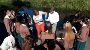 Third Years testing the water in the Grand Canal.