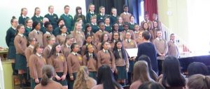 An image of the school choir