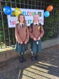 New first year students Dolly Maguire and Ava O'Neill