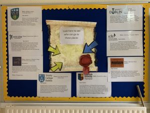 Our College Awareness Week Noticeboard.