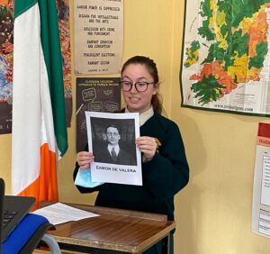 Caitlan Hayes makes the case for Eamon De Valera during the treaty debate.